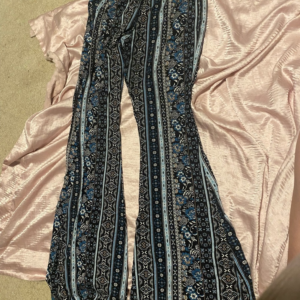 bohemian flared leggings